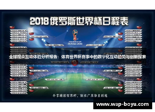 全球观众互动体验分析报告：体育世界杯赛事中的数字化互动趋势与创新探索